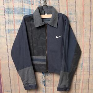 Custom Upcycled cropped nike jacket size